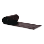 Linear Low-Density Can Liners, 60 gal, 2.5 mil, 38" x 58", Black, Flat Pack, 50/Carton