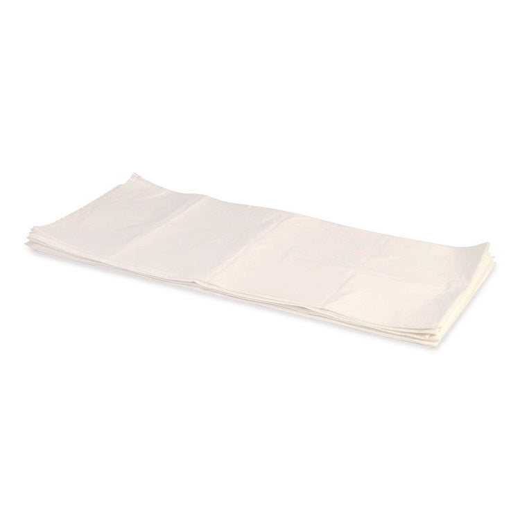 Low-Density Can Liners, 10 gal, 0.35 mil, 24" x 23", Clear, Flat Pack, 1,000/Carton