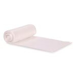 Low-Density Can Liners, 10 gal, 0.35 mil, 24" x 23", Clear, Flat Pack, 1,000/Carton