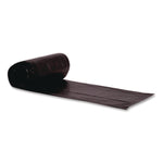Linear Low-Density Can Liners, 45 gal, 4 mil, 40" x 46", Black, Flat Pack, 50/Carton