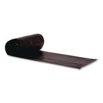 Linear Low-Density Can Liners, 56 gal, 1.7 mil, 43" x 47", Black, Flat Pack, 100/Carton