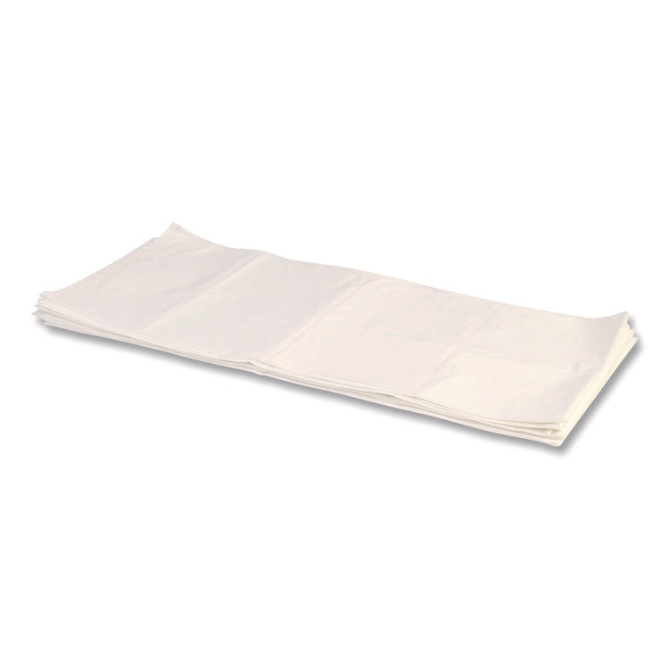 Linear Low-Density Can Liners, 60 gal, 2 mil, 36" x 58", Clear, Flat Pack, 100/Carton