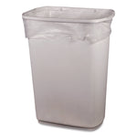 Low Density Can Liners, 56 gal, 1.5 mil, 43 x 47 Clear, Flat Pack, 100/Carton