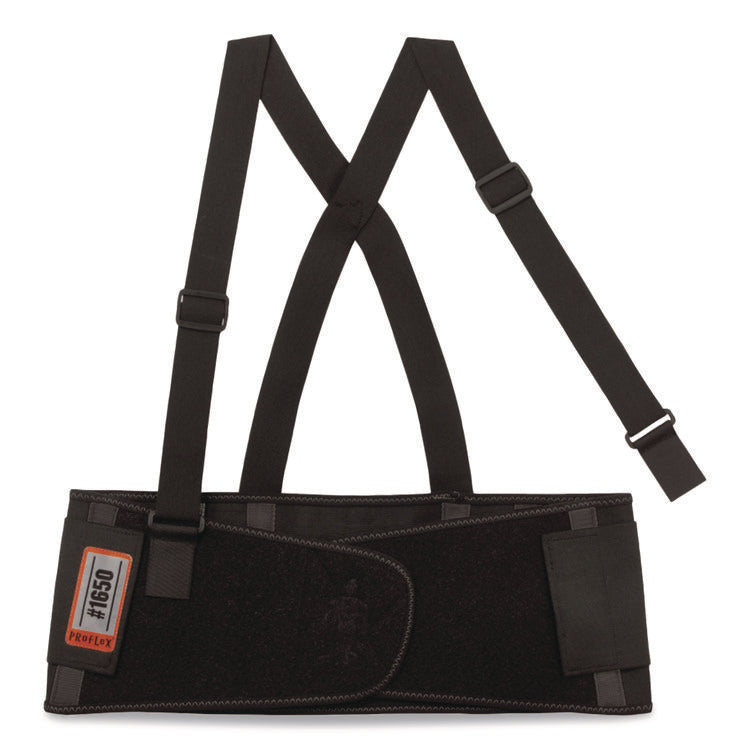 ProFlex 1650 Economy Elastic Back Support Brace, Small, 25" to 30" Waist, Black