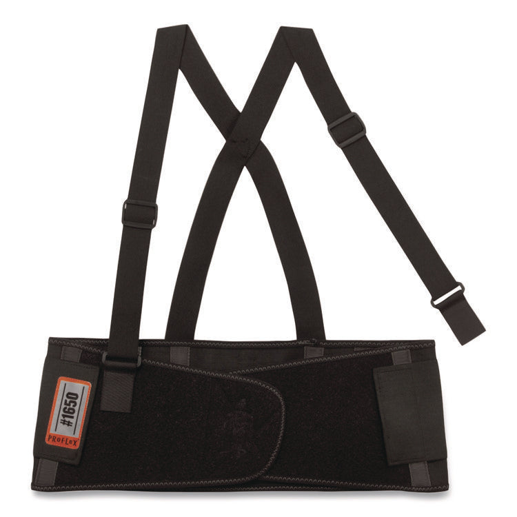 ProFlex 1650 Economy Elastic Back Support Brace, Medium, 30" to 34" Waist, Black