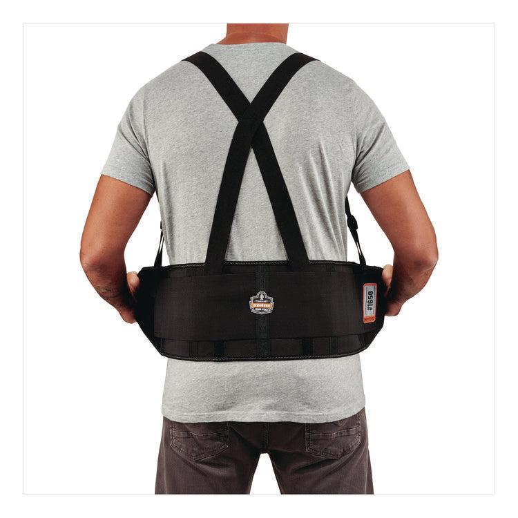 ProFlex 1650 Economy Elastic Back Support Brace, 2X-Large, 42" to 46" Waist, Black