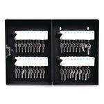 40 Slot Key Box with Combination Lock, Steel, Black, 4 x 7.8 x 11.5
