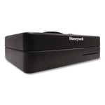 Deluxe Cash Security Box, 11.8 X 9.4 X 3.7, Steel, Black