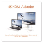 USB-C to HDMI Adapter, 5.71", Silver/White