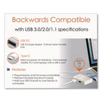 USB-C Hub, 4 Ports, Silver