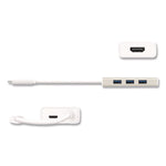 USB-C Hub and 4K HDMI, 3 Ports, Silver