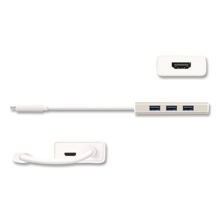 USB-C Hub and 4K HDMI, 3 Ports, Silver