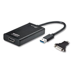 USB to HDMI/DVI Adapter, 7.87", Black