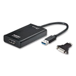 USB to HDMI/DVI Adapter, 7.87", Black
