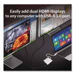 USB to HDMI Adapter, 7.87", Silver/White