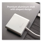 USB to HDMI Adapter, 7.87", Silver/White