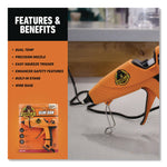 Dual Temp Hot Glue Gun, Orange/Black
