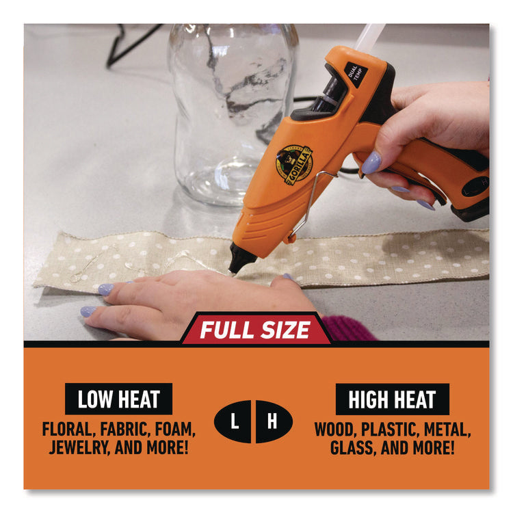 Dual Temp Hot Glue Gun, Orange/Black
