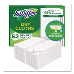 Dry Refill Cloths, White, 10.4" X 8", 52/box, 3 Boxes/carton