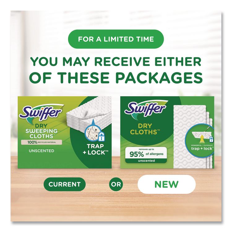 Dry Refill Cloths, White, 10.4" X 8", 52/box, 3 Boxes/carton