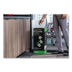 K-Cycle Cardboard Indoor Recycling Bin, Large, Cardboard, Black/Green/White, 5/Pack