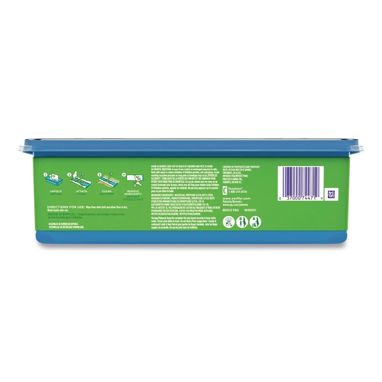 Max/XL Wet Refill Cloths, 16.5 x 9, White, 12/Tub, 6 Tubs/Carton