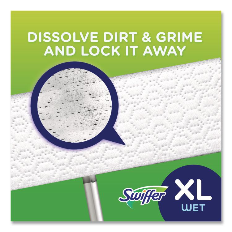 Max/XL Wet Refill Cloths, 16.5 x 9, White, 12/Tub, 6 Tubs/Carton