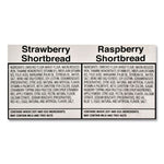 Premium Berry Jam Shortbread Cookies, Raspberry And Strawberry Variety, 2 Oz Pack, 36 Packs/carton