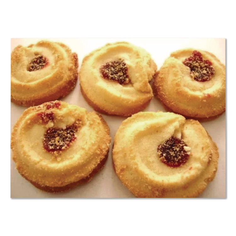 Premium Berry Jam Shortbread Cookies, Raspberry And Strawberry Variety, 2 Oz Pack, 36 Packs/carton