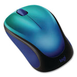 Design Collection Limited Edition Wireless Mouse. 2.4 GHz, 33 ft, Left/Right Hand Use, Blue Aurora