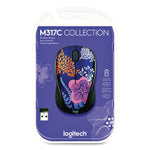 M317 Design Collection Limited Edition Wireless Ambidextrous Optical Mouse, 2.4 GHz Frequency/33 ft Range, Forest Floral