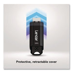 S803.1 USB Flash Drive, 128 GB, Black