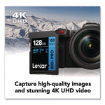 High-Performance PRO BLUE Series SDXC Memory Card, UHS-I V30 U1 Class 10, 128 GB