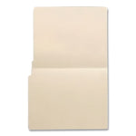 Economy End Tab File Folder, Straight Tabs, Letter Size, 0.75" Expansion, Manila, 100/Box
