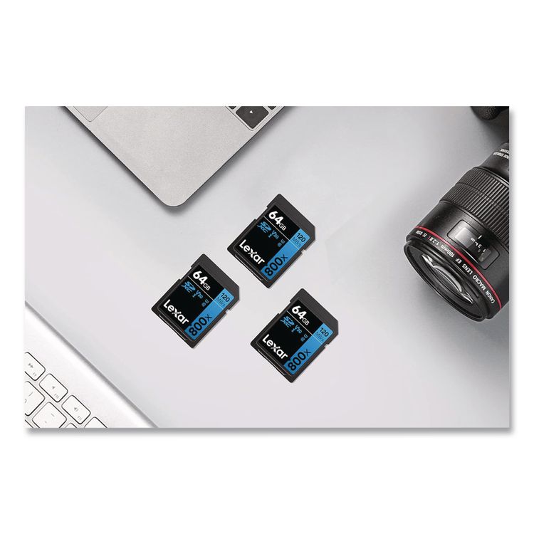 High-Performance PRO BLUE Series SDXC Memory Card, UHS-I V30 U1 Class 10, 64GB