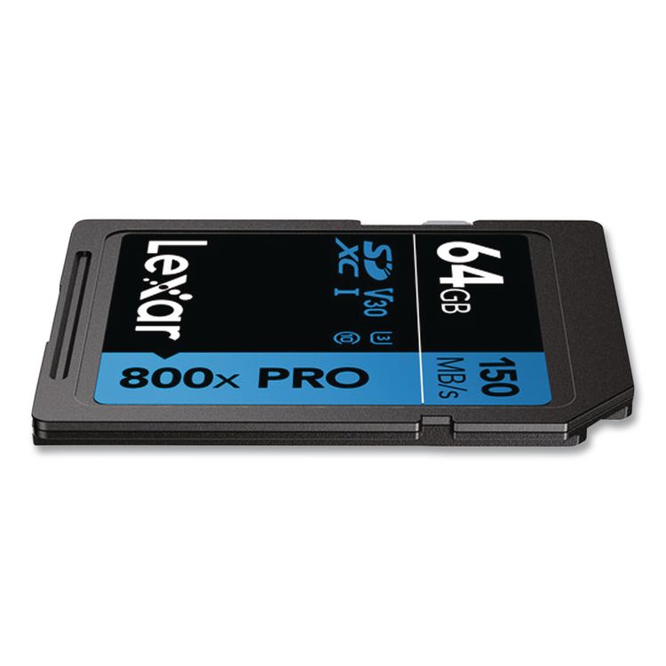 High-Performance PRO BLUE Series SDXC Memory Card, UHS-I V30 U1 Class 10, 64GB