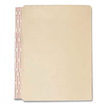 Standard Side-Flap Classification Folder Dividers, Letter Size, Manila, 100/Box