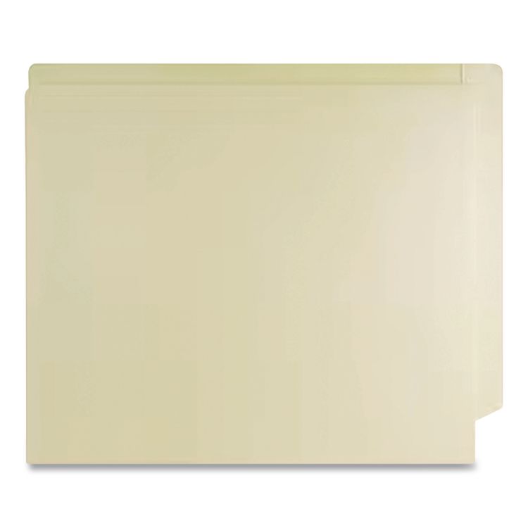 Economy End Tab File Folder, Straight Tabs, Letter Size, 0.75" Expansion, Manila, 50/Box