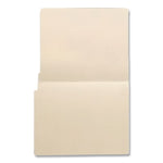Economy End Tab File Folder, Straight Tabs, Letter Size, 0.75" Expansion, Manila, 50/Box