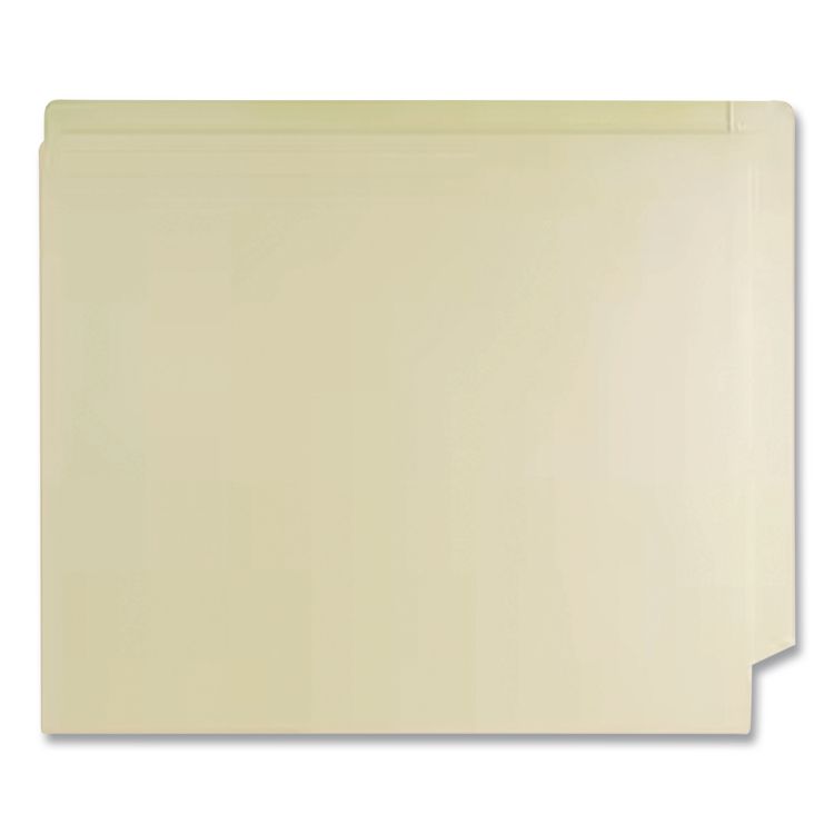 Manila End Tab Pocket Folder, Straight Tabs, Letter Size, Manila, 50/Box