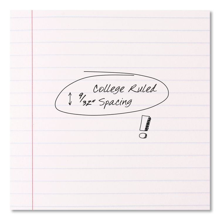 Square Deal Composition Book, Medium/College Rule, Black Cover, (100) 9.75 x 7.5 Sheets