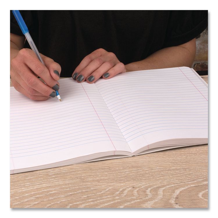 Square Deal Composition Book, Medium/College Rule, Black Cover, (100) 9.75 x 7.5 Sheets