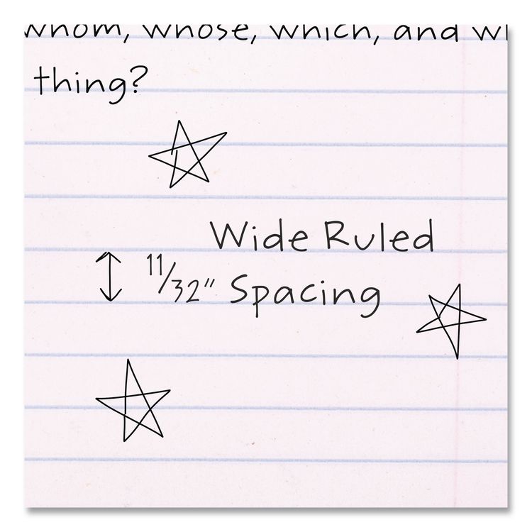 Composition Book, Wide/Legal Rule, Black Cover, (100) 9.75 x 7.5 Sheets