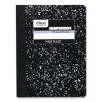 Composition Book, Wide/Legal Rule, Black Cover, (100) 9.75 x 7.5 Sheets