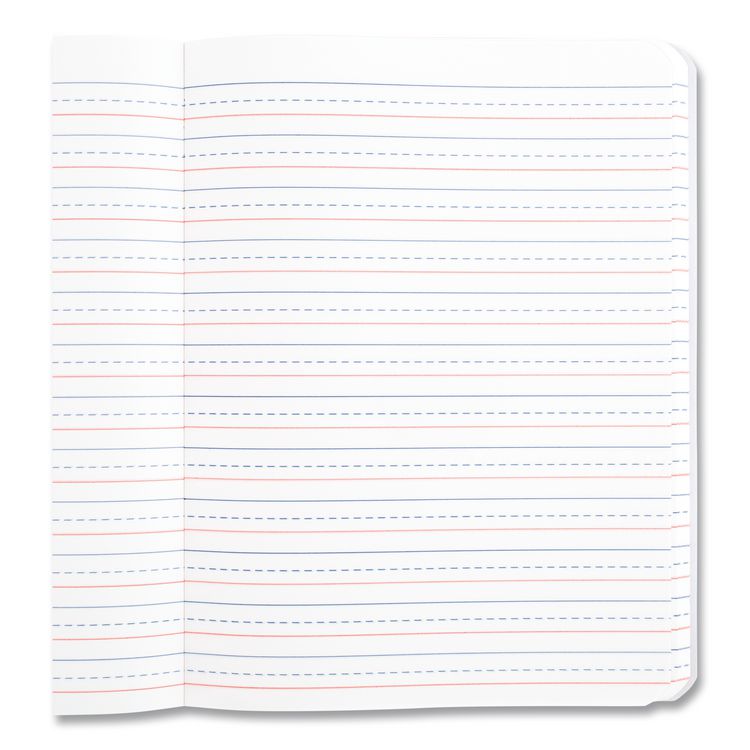 Primary Journal Creative Writing Composition Book, Manuscript Format, Blue/Black/White Cover, (100) 9.75 x 7.5 Sheets