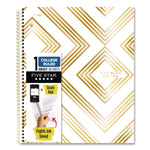Style Wirebound Notebook, 1-Subject, Medium/College Rule, Randomly Assorted Cover Color, (80) 11 x 8.5 Sheets