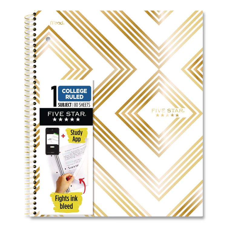 Style Wirebound Notebook, 1-Subject, Medium/College Rule, Randomly Assorted Cover Color, (80) 11 x 8.5 Sheets