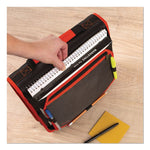 Zipper Binder and Expansion Panel, 3 Rings, 2" Capacity, 11 x 8.5, Assorted