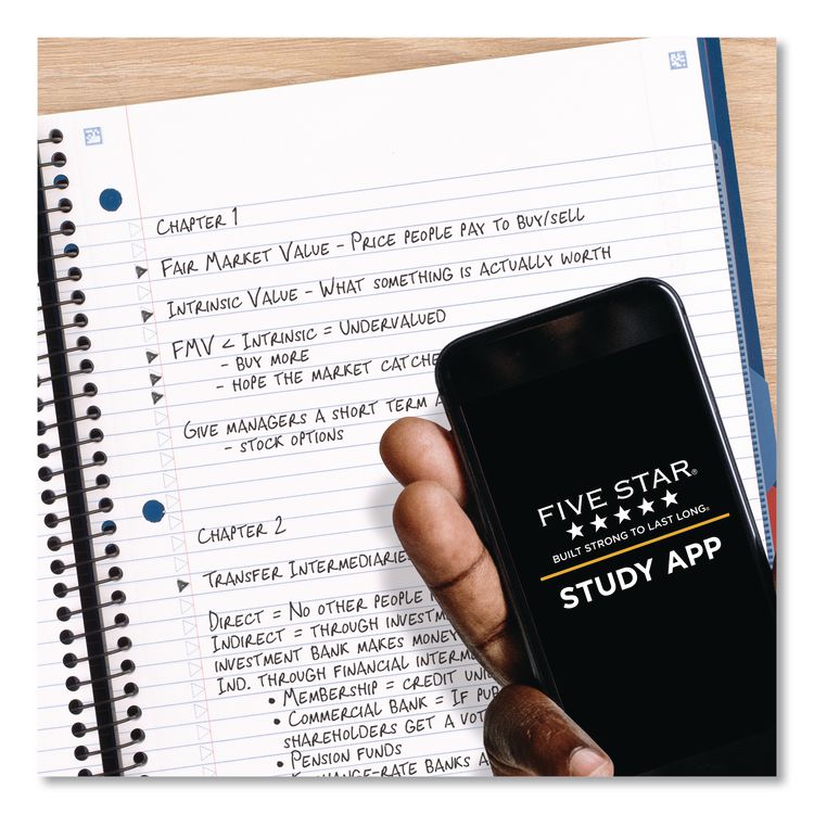 Advance Wirebound Notebook, 3-Subject, Medium/College Rule, Randomly Assorted Cover Color, (150) 11 x 8.5 Sheets