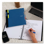 Advance Wirebound Notebook, 3-Subject, Medium/College Rule, Randomly Assorted Cover Color, (150) 11 x 8.5 Sheets